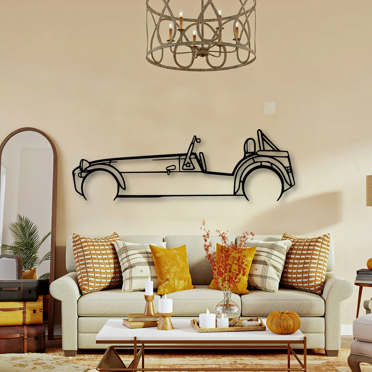 Super 7 Classic Silhouette Metal Wall Art - Tinvibe
