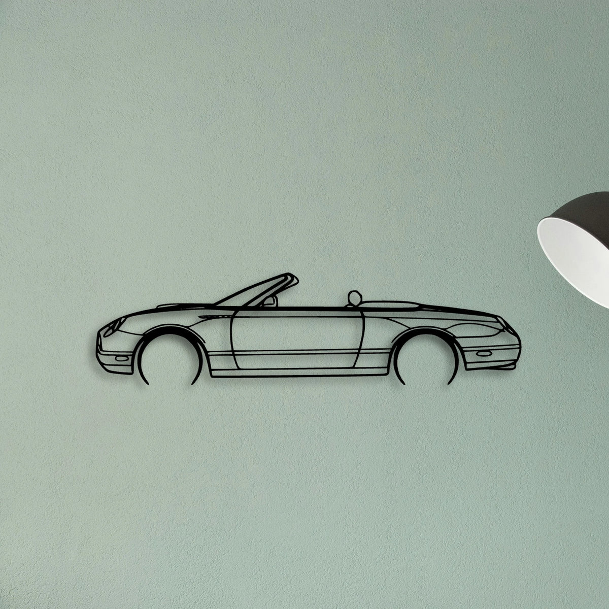 Thunderbird 2002 Classic Silhouette Metal Wall Art - Tinvibe