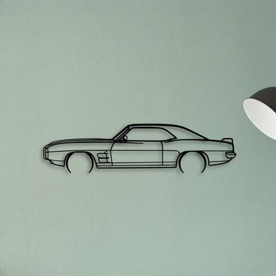 Trans AM 1969 Classic Silhouette Metal Wall Art - Tinvibe