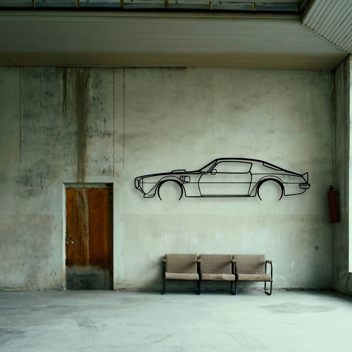 Trans AM 1970 Classic Silhouette Metal Wall Art - Tinvibe