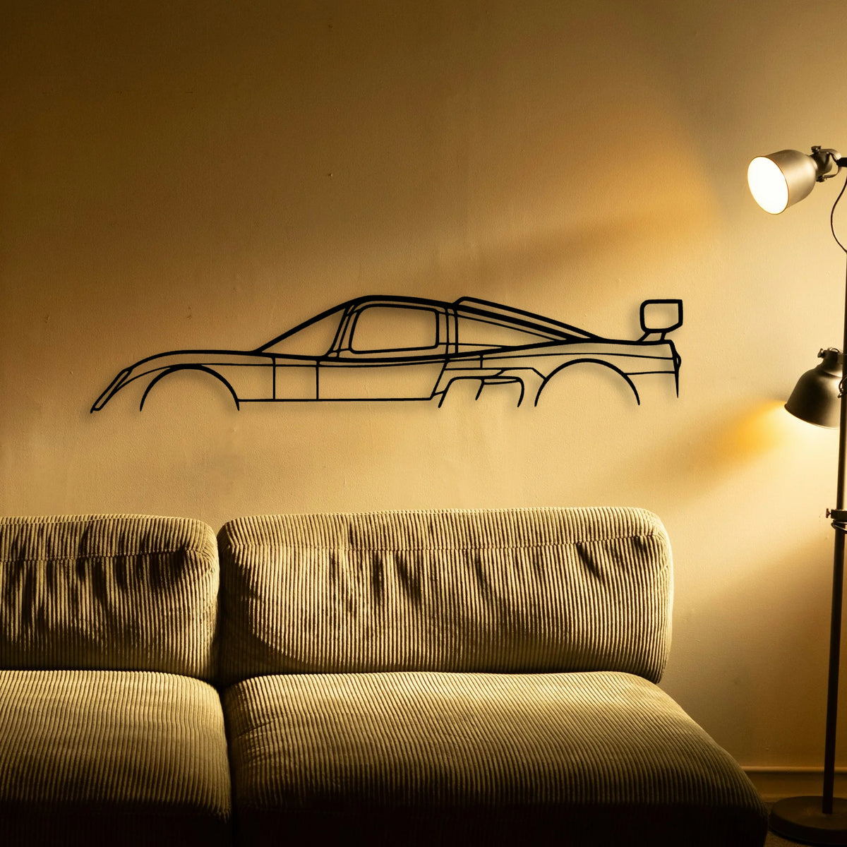 Ultima GTR 2004 Classic Silhouette Metal Wall Art - Tinvibe