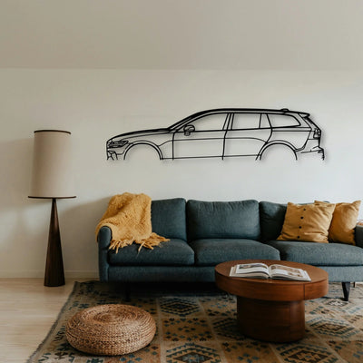 V60 2023 Classic Silhouette Metal Wall Art - Tinvibe