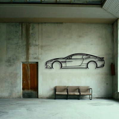 Vanquish S 2017 Classic Silhouette Metal Wall Art - Tinvibe