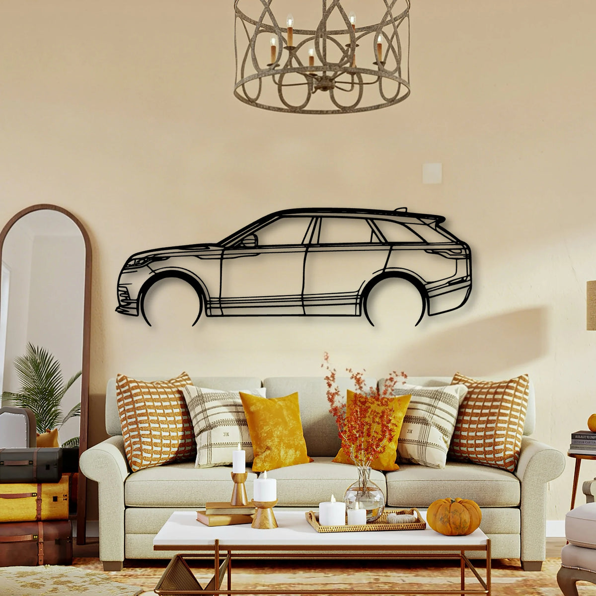 Velar 2020 Classic Silhouette Metal Wall Art - Tinvibe