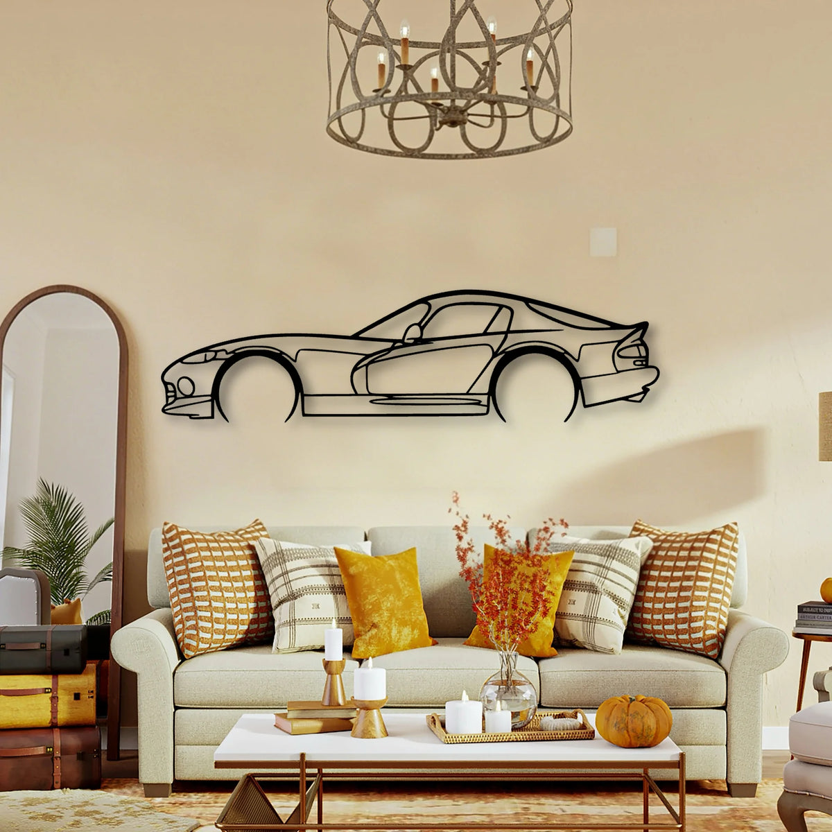 Viper ACR SR II 2002 Classic Silhouette Metal Wall Art - Tinvibe
