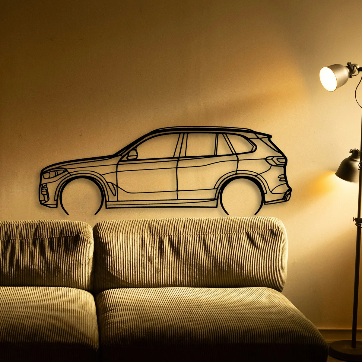 X5 G05 2 Classic Silhouette Metal Wall Art - Tinvibe