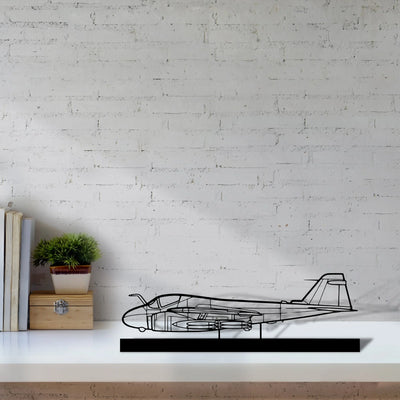 a-6-intruder-3 Silhouette Metal Art Stand - Tinvibe