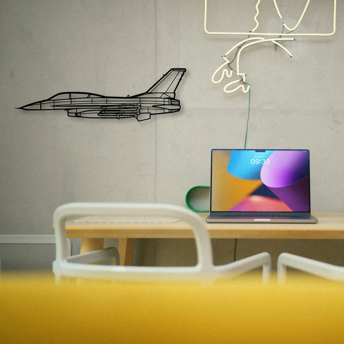 A185F Float Classic Aircraft Silhouette Metal Wall Art - Tinvibe