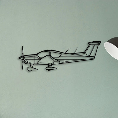 A185F Skywagon Classic Aircraft Silhouette Metal Wall Art - Tinvibe
