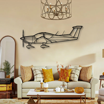 A185F Skywagon Classic Aircraft Silhouette Metal Wall Art - Tinvibe