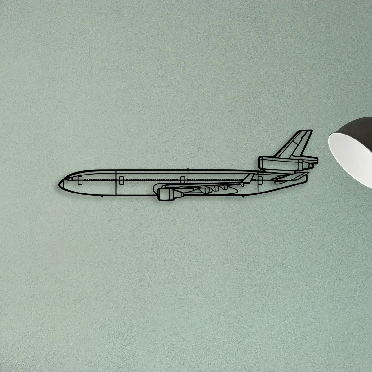 A23 24 Musketeer Classic Aircraft Silhouette Metal Wall Art - Tinvibe