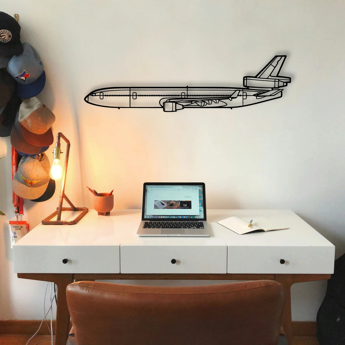 A23 24 Musketeer Classic Aircraft Silhouette Metal Wall Art - Tinvibe