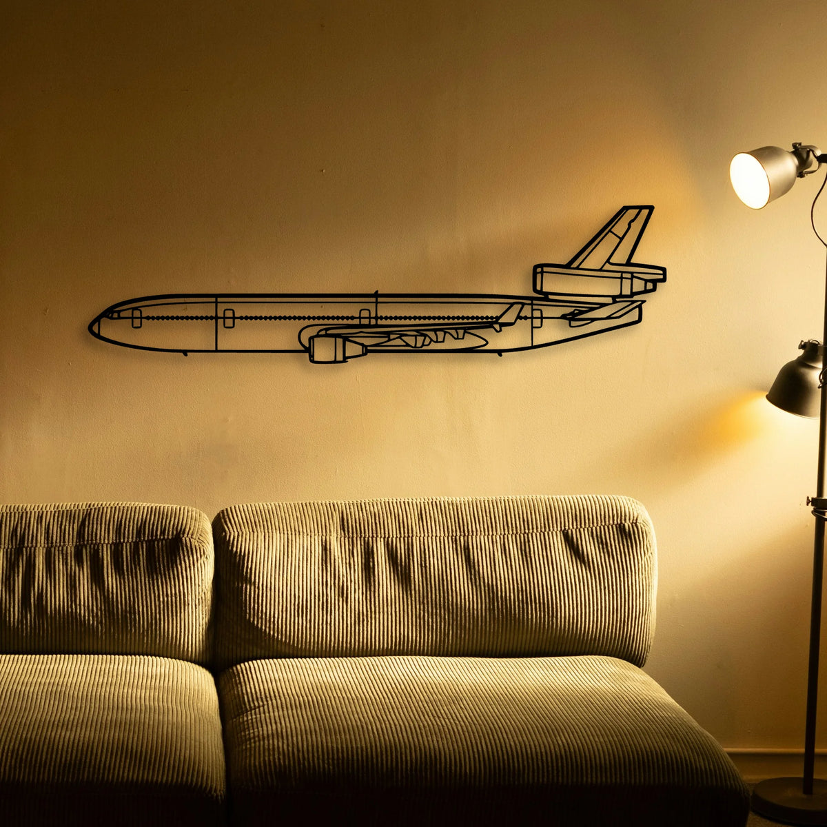 A23 24 Musketeer Classic Aircraft Silhouette Metal Wall Art - Tinvibe