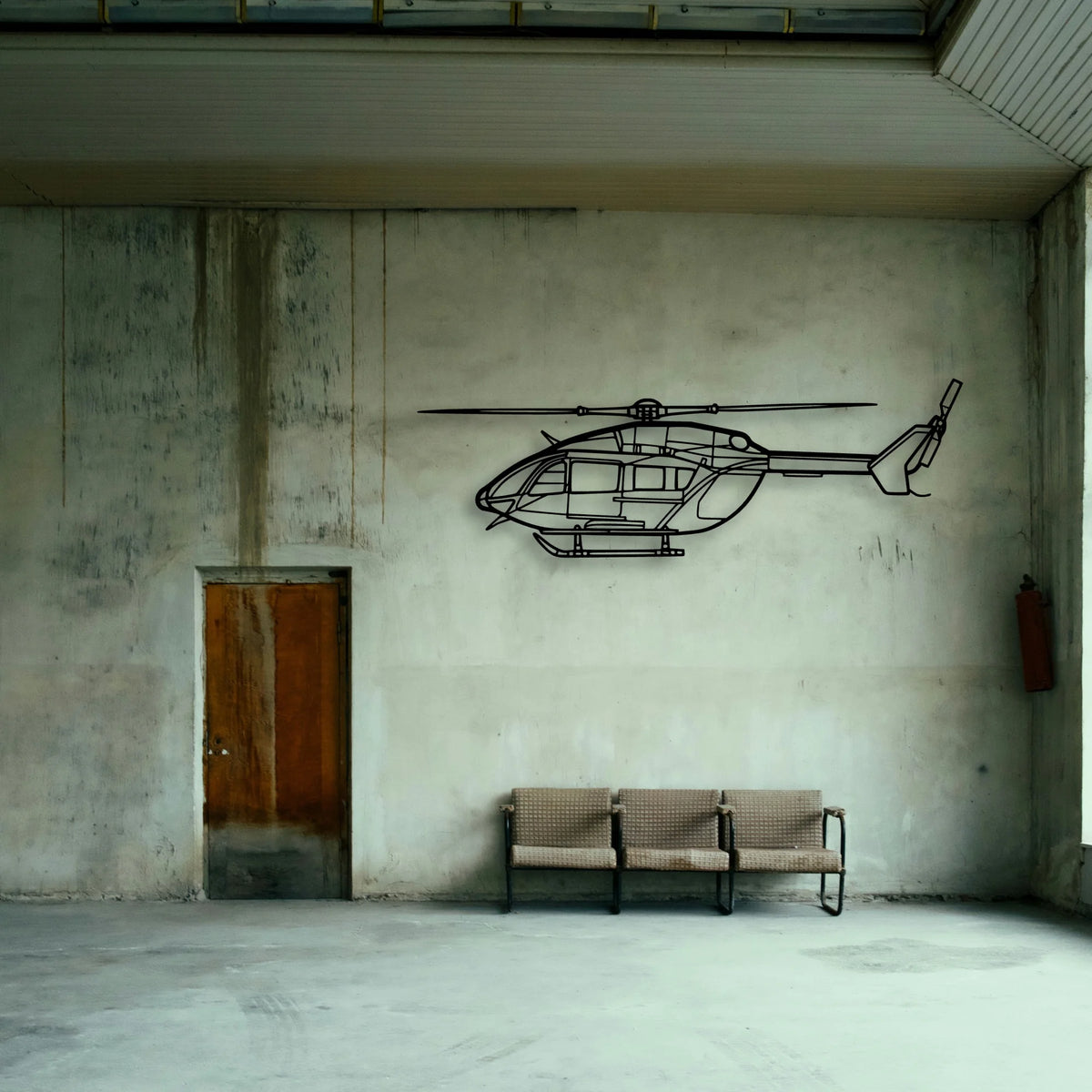 A300 600F Classic Aircraft Silhouette Metal Wall Art - Tinvibe