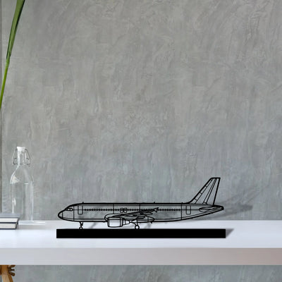 a320-cfm56 Silhouette Metal Art Stand - Tinvibe