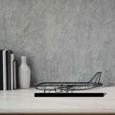a320-cfm56 Silhouette Metal Art Stand - Tinvibe