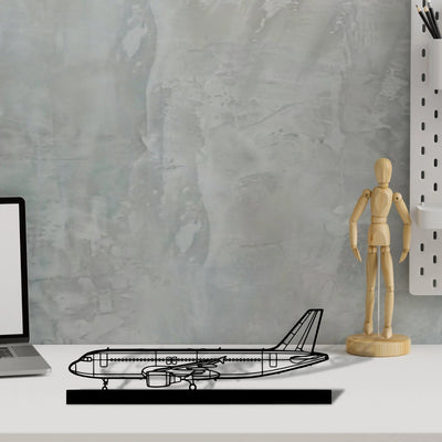 a320-cfm56 Silhouette Metal Art Stand - Tinvibe