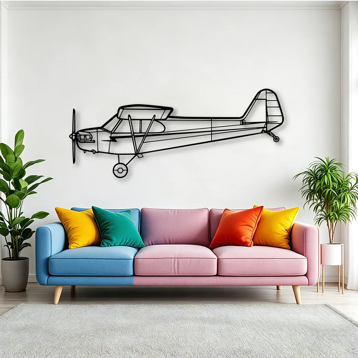 A330 200 Classic Aircraft Silhouette Metal Wall Art - Tinvibe
