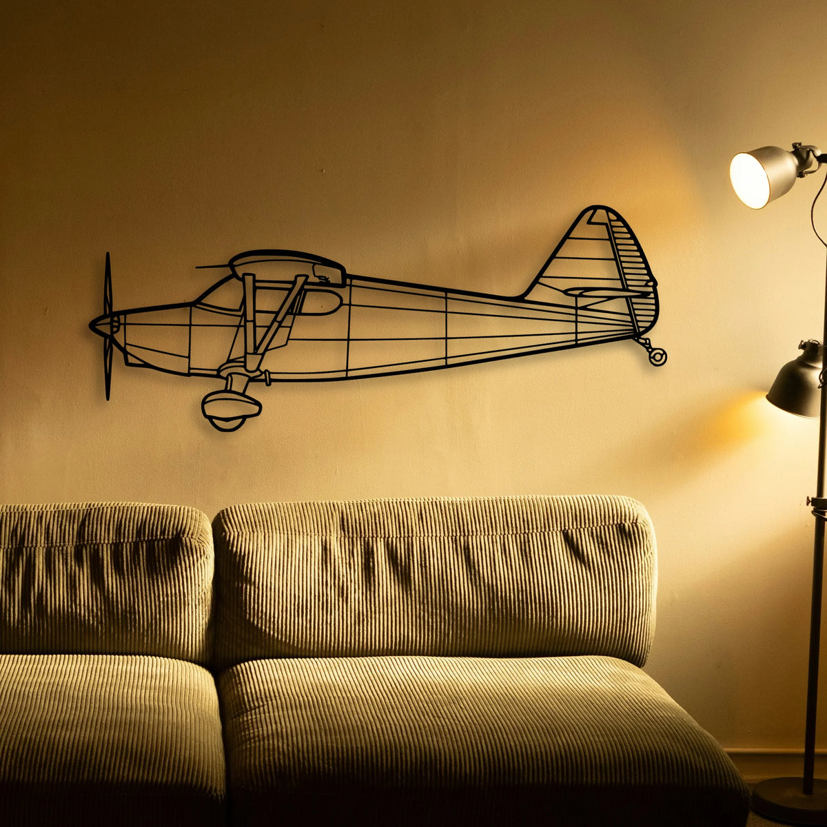 A350 3 Classic Aircraft Silhouette Metal Wall Art - Tinvibe