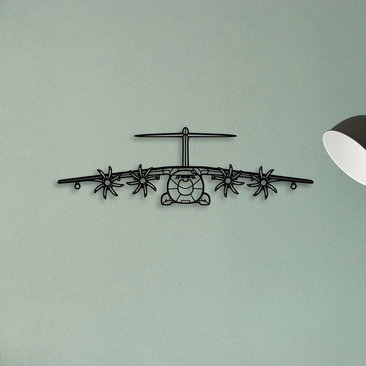 A400M Atlas 2 Classic Aircraft Silhouette Metal Wall Art - Tinvibe