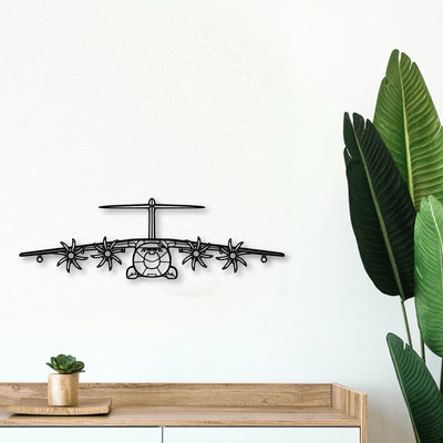 A400M Atlas 2 Classic Aircraft Silhouette Metal Wall Art - Tinvibe
