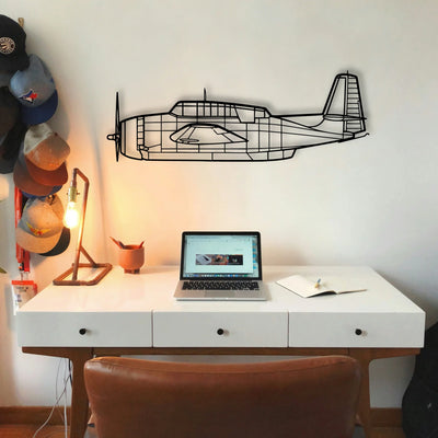 A400M Atlas Classic Aircraft Silhouette Metal Wall Art - Tinvibe