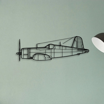 A6M2 Zero Classic Aircraft Silhouette Metal Wall Art - Tinvibe