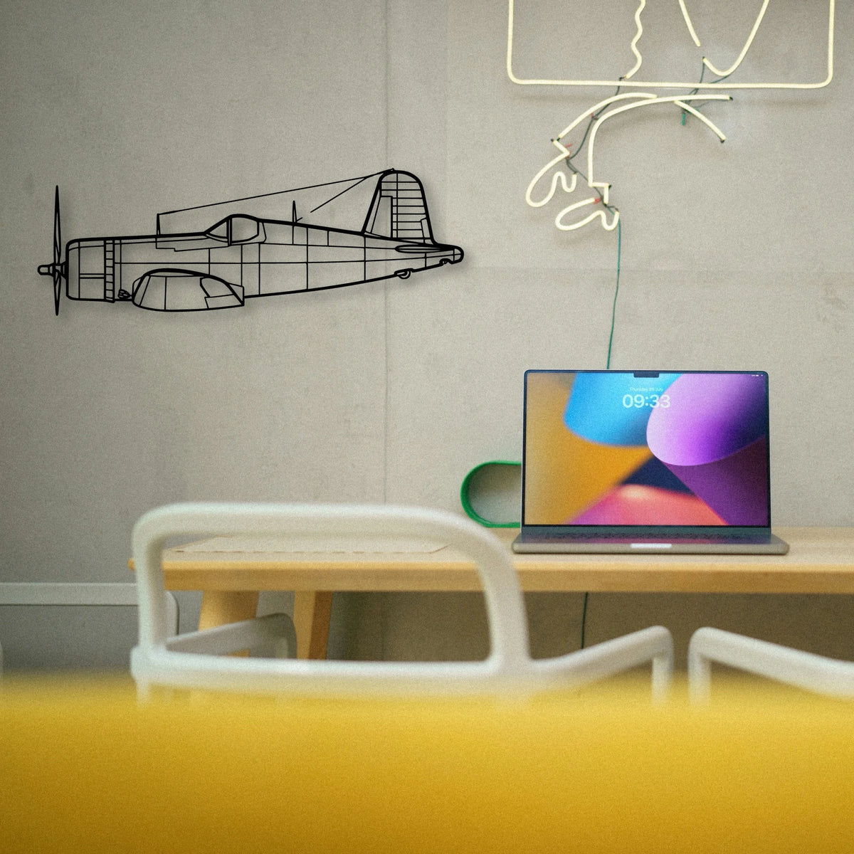 A6M2 Zero Classic Aircraft Silhouette Metal Wall Art - Tinvibe