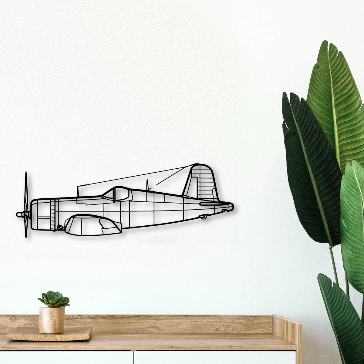 A6M2 Zero Classic Aircraft Silhouette Metal Wall Art - Tinvibe