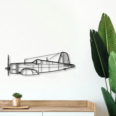 A6M2 Zero Classic Aircraft Silhouette Metal Wall Art - Tinvibe