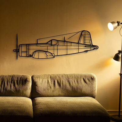 A6M2 Zero Classic Aircraft Silhouette Metal Wall Art - Tinvibe