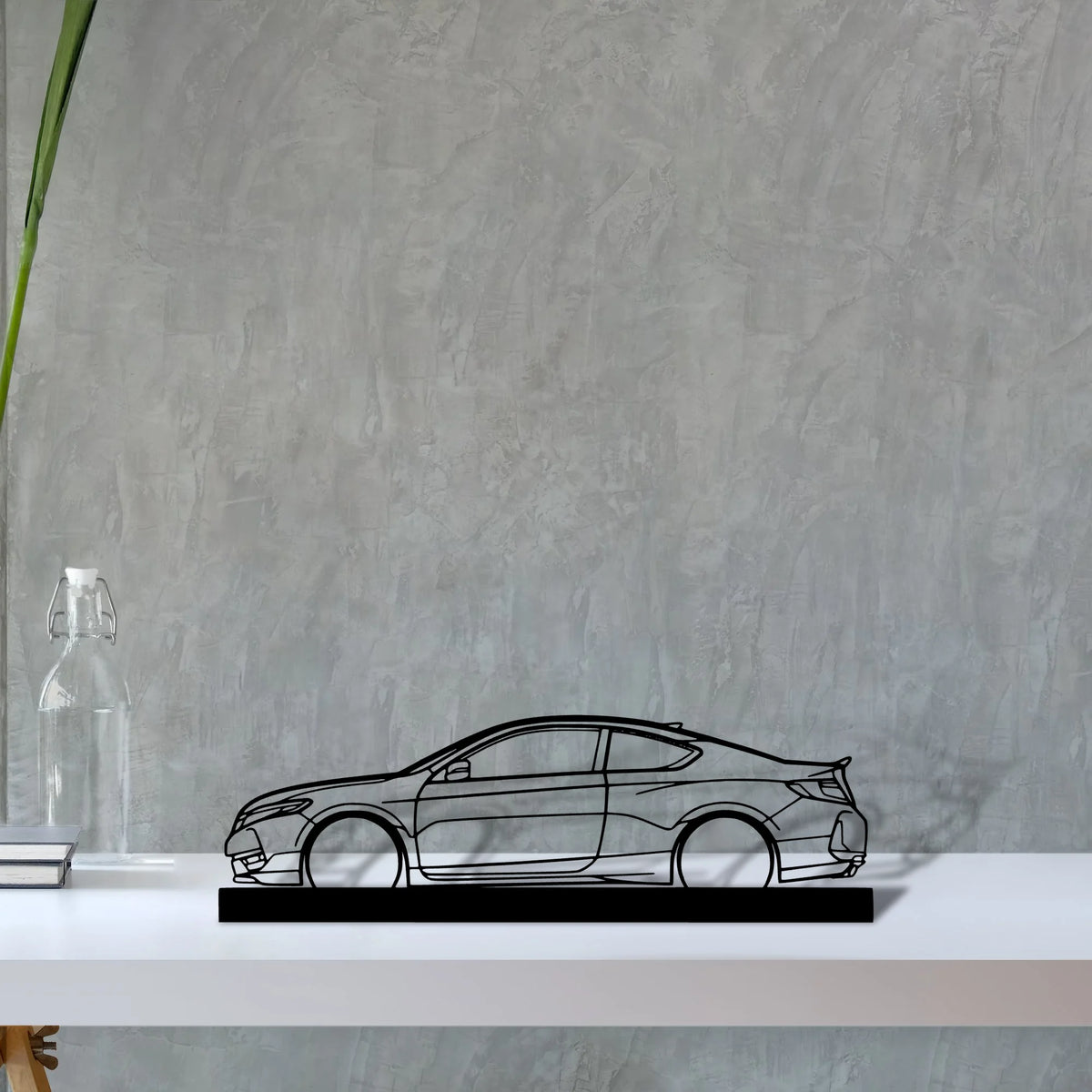 accord-coupe Silhouette Metal Art Stand - Tinvibe