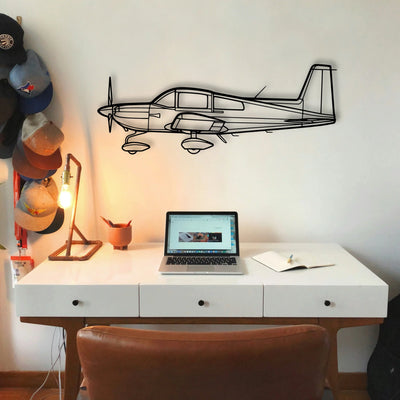 Ag 5B Tiger 2 Classic Aircraft Silhouette Metal Wall Art - Tinvibe