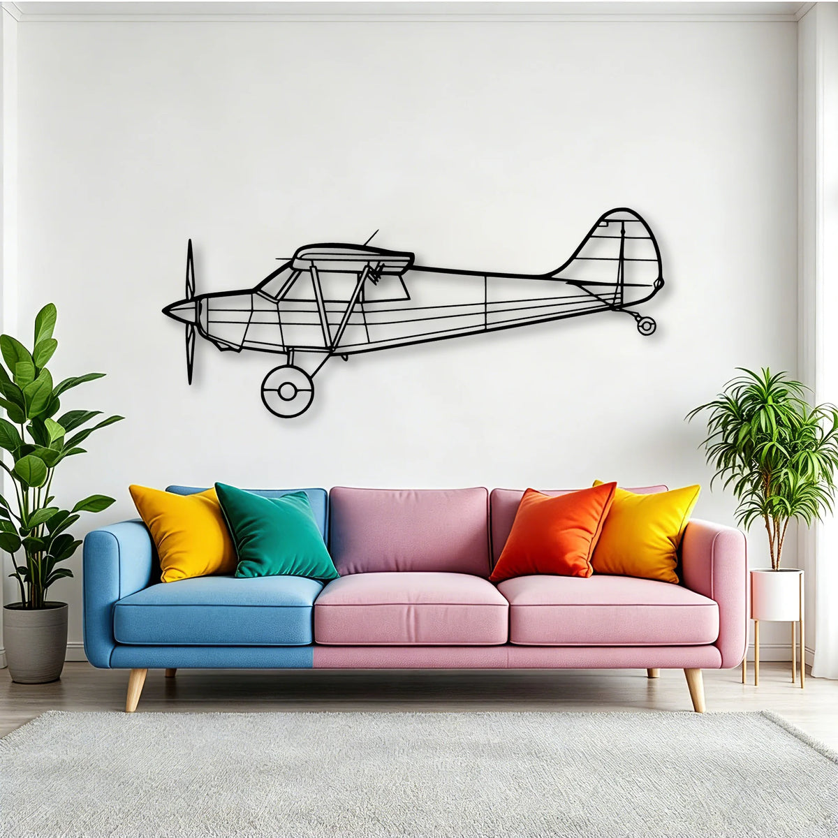 As 350 B3 Classic Aircraft Silhouette Metal Wall Art - Tinvibe