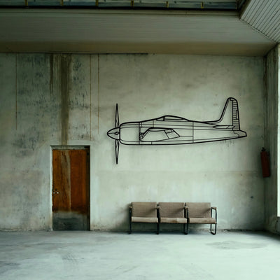 As Sa 202 Bravo Classic Aircraft Silhouette Metal Wall Art - Tinvibe