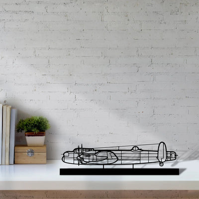 avro-lancaster Silhouette Metal Art Stand - Tinvibe