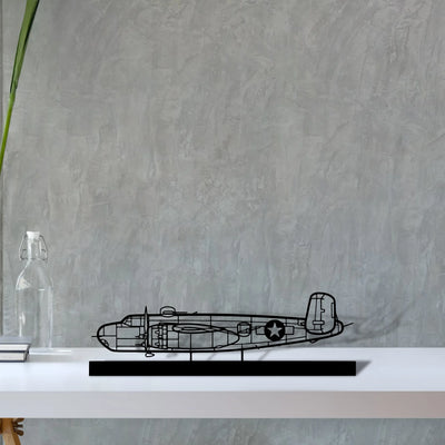b-25h Silhouette Metal Art Stand - Tinvibe