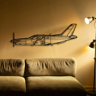 B 70 2 Classic Aircraft Silhouette Metal Wall Art - Tinvibe