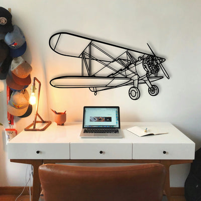 B25J 2 Classic Aircraft Silhouette Metal Wall Art - Tinvibe