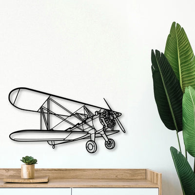 B25J 2 Classic Aircraft Silhouette Metal Wall Art - Tinvibe