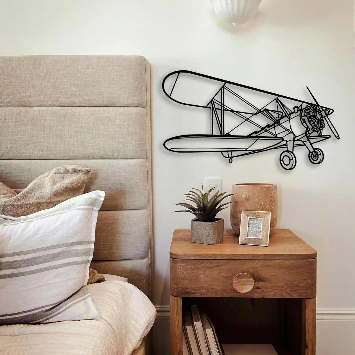 B25J 2 Classic Aircraft Silhouette Metal Wall Art - Tinvibe
