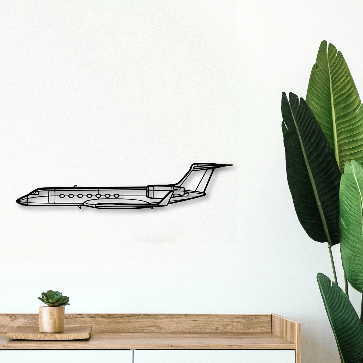 B25J 3 Classic Aircraft Silhouette Metal Wall Art - Tinvibe