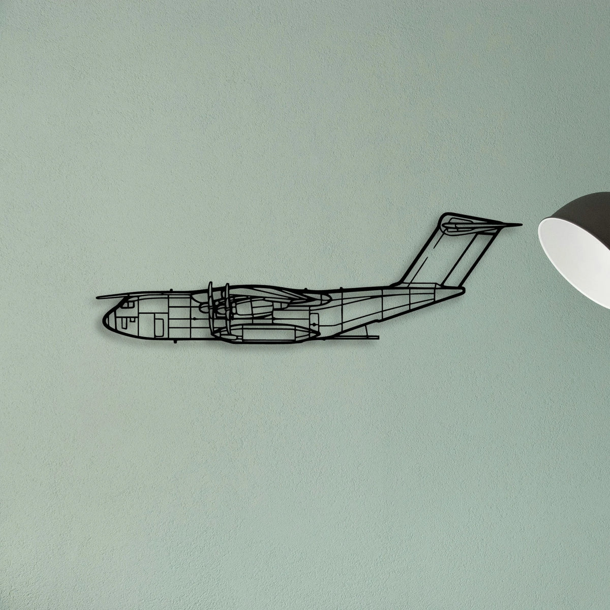 B737 300 2 Classic Aircraft Silhouette Metal Wall Art - Tinvibe