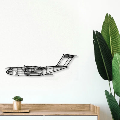 B737 300 2 Classic Aircraft Silhouette Metal Wall Art - Tinvibe