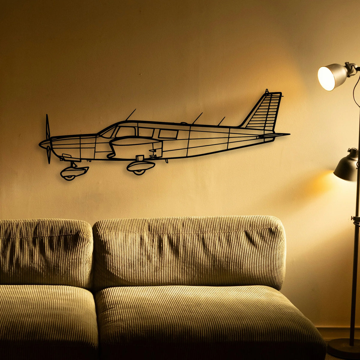 B737 300 Classic Aircraft Silhouette Metal Wall Art - Tinvibe
