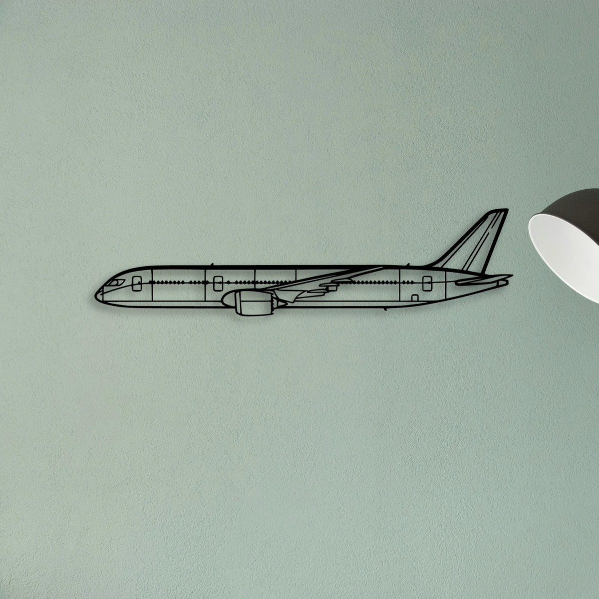 B787 Dreamliner Classic Aircraft Silhouette Metal Wall Art - Tinvibe