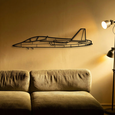 Baron G58 Classic Aircraft Silhouette Metal Wall Art - Tinvibe