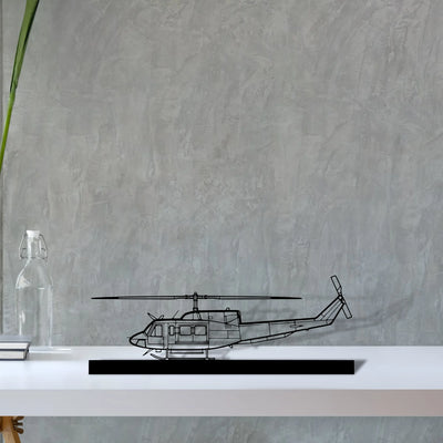 bell-212-sentry-2 Silhouette Metal Art Stand - Tinvibe