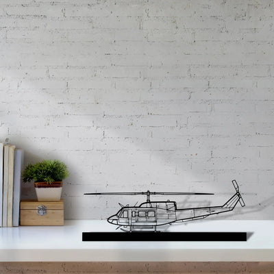 bell-212-sentry-2 Silhouette Metal Art Stand - Tinvibe