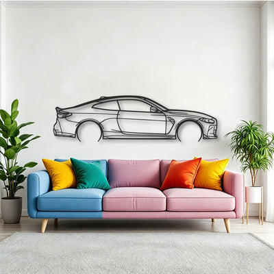 BMW M4 CSL Classic Silhouette Metal Wall Art - Tinvibe